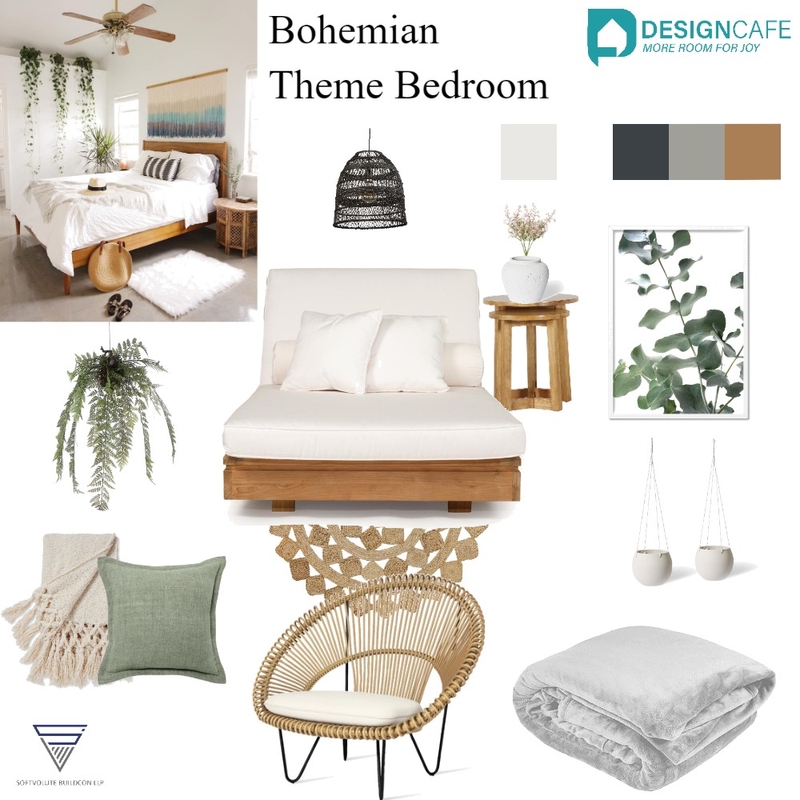 Bohemian Theme Bedroom Mood Board by harshada on Style Sourcebook