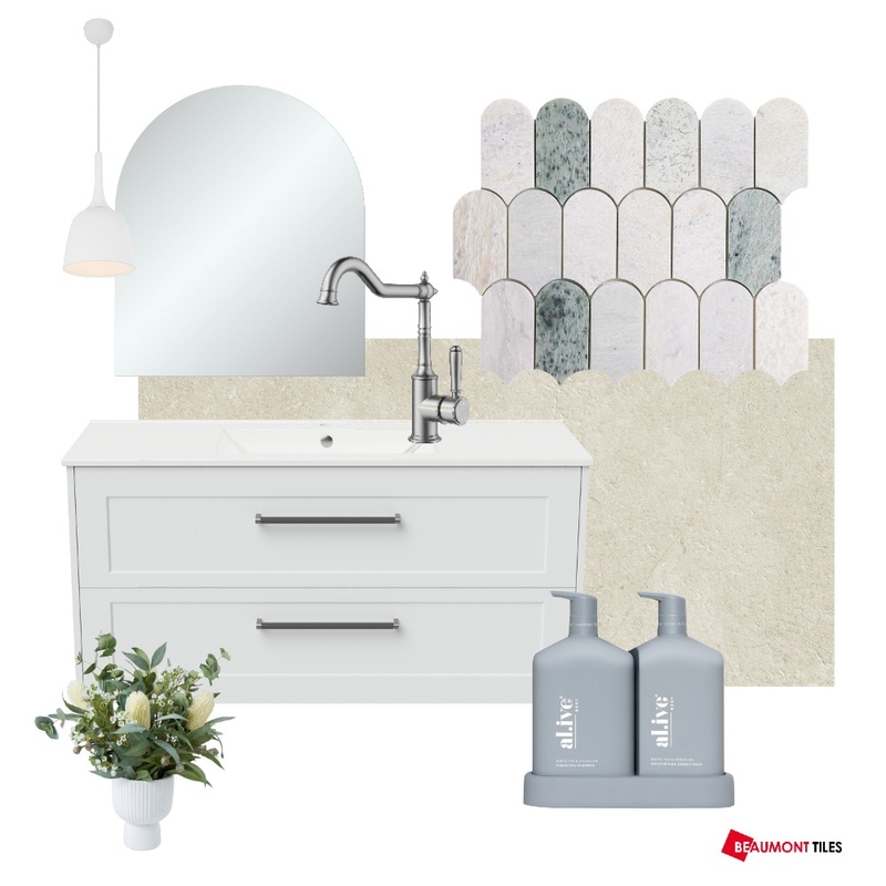 The Block 2024 - Main Bathroom/Week 1 - House 1 Jesse & Paige Mood Board by elliezevenboom on Style Sourcebook