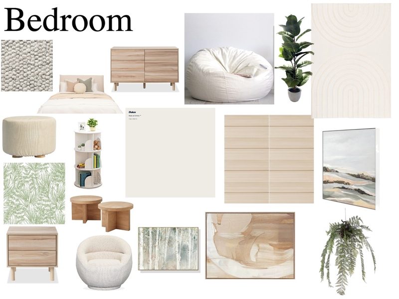 Bedroom Interior Design Mood Board by Elle.n