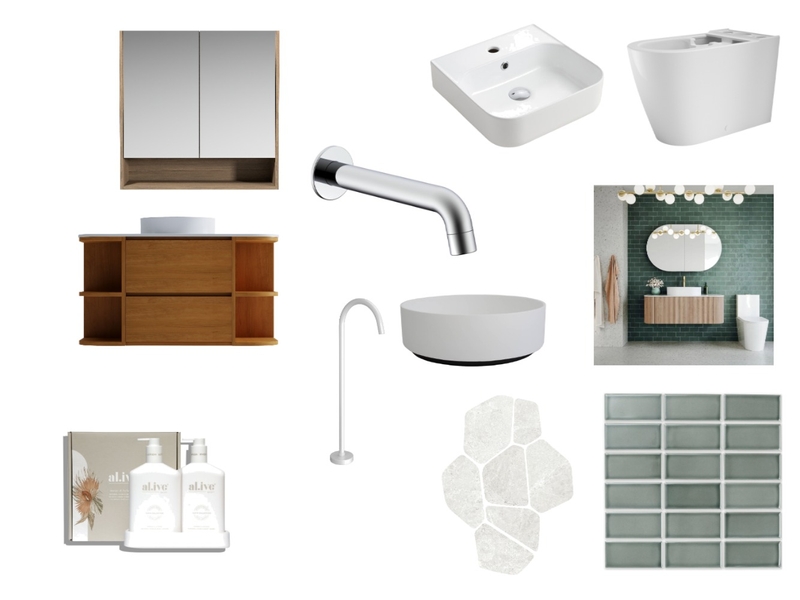 Green Bathroom Mood Board by Studio Lili on Style Sourcebook