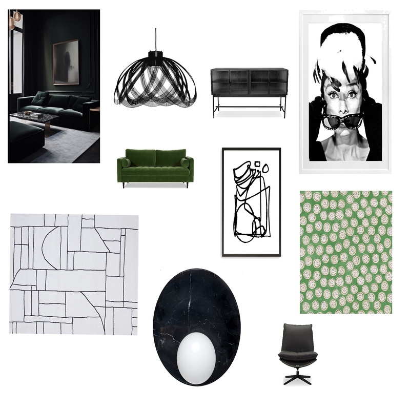 Be green, be seen Interior Design Mood Board by Fiona Russell Be green, be seen Interior Design Mood Board by Fiona Russell
