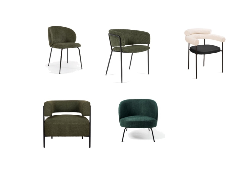Green chairs Interior Design Mood Board by beatrizcvt