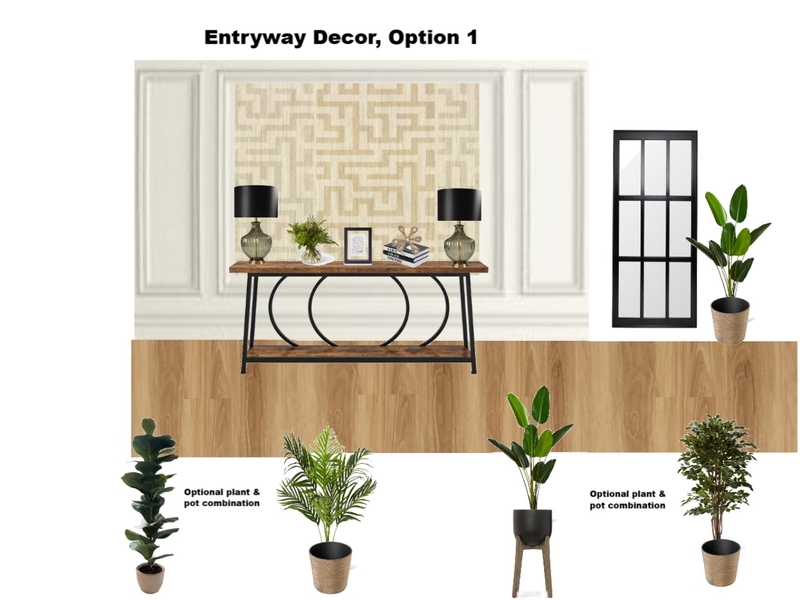 Catherine Madonsela's Residence- Entryway, Option 1 Mood Board by Asma Murekatete on Style Sourcebook