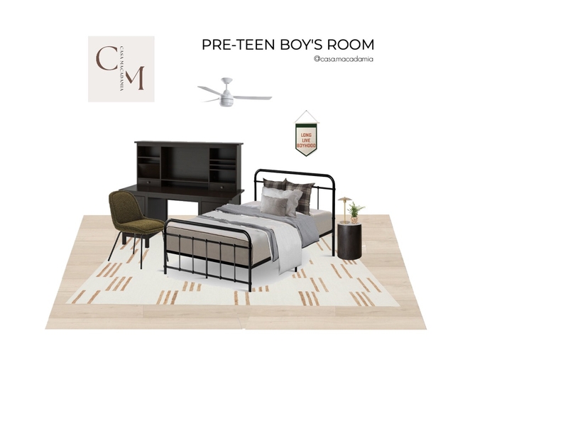 Pre-Teen Boy's Room Mood Board by Casa Macadamia on Style Sourcebook