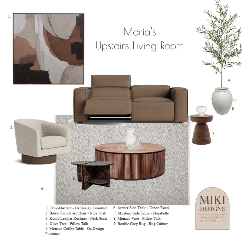 Maria's Project Mood Board by MIKI INTERIOR DESIGN on Style Sourcebook