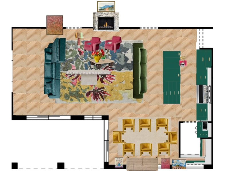 Great Room Space Planning Mood Board by dl2407 on Style Sourcebook