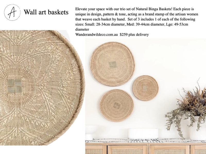 MCGEACHIE WALL ART BASKETS Mood Board by BeckieChamberlain on Style Sourcebook