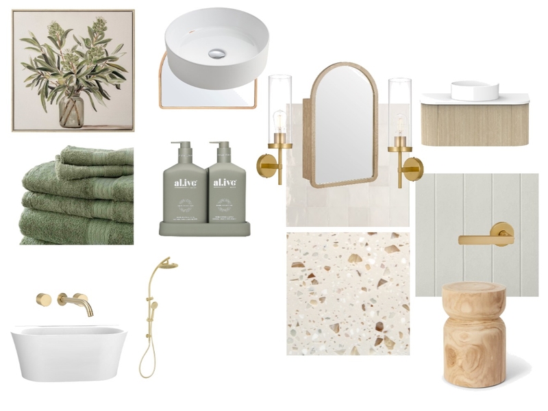 Dream Home Bathroom Interior Design Mood Board by Vickyh