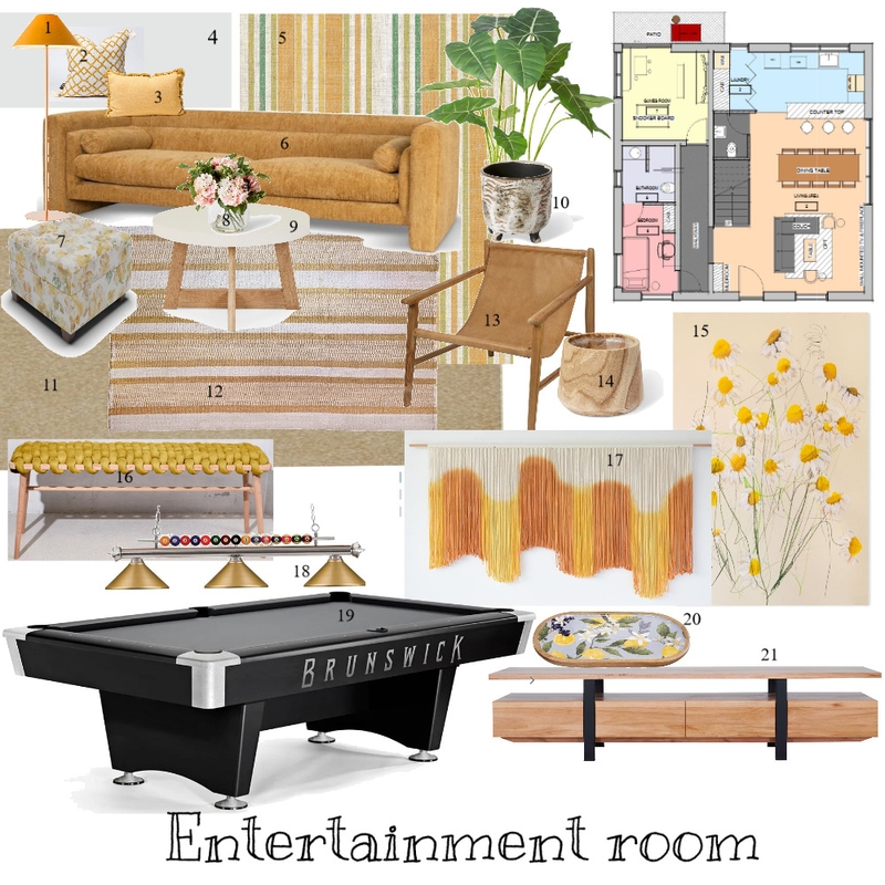 entertainment room sample board Mood Board by mehak dada on Style Sourcebook