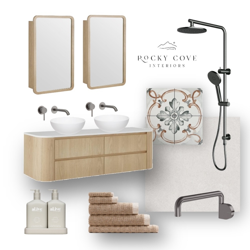 Larcombe Project - Bathroom 1 Mood Board by Rocky Cove Interiors on Style Sourcebook