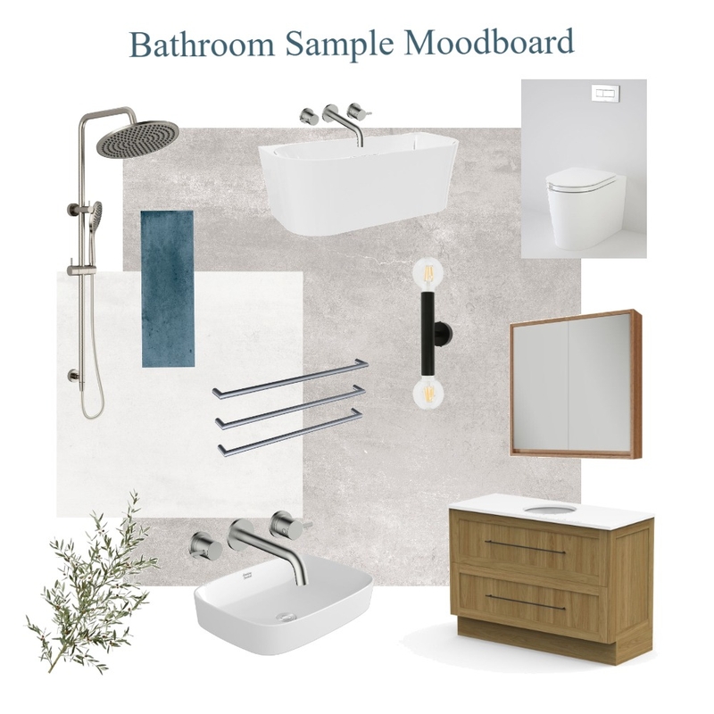 Contemporary Bathroom Sample Mood Mood Board by RACHMCEACHRAN on Style Sourcebook