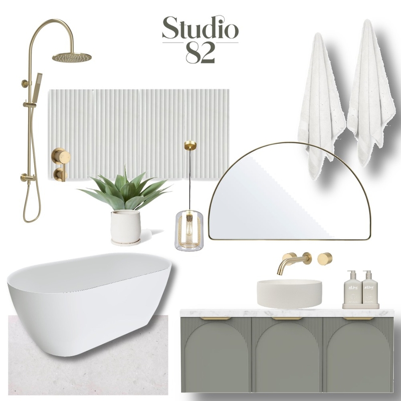 Bathroom Concept Mood Board by Studio 82 Interior Design on Style Sourcebook