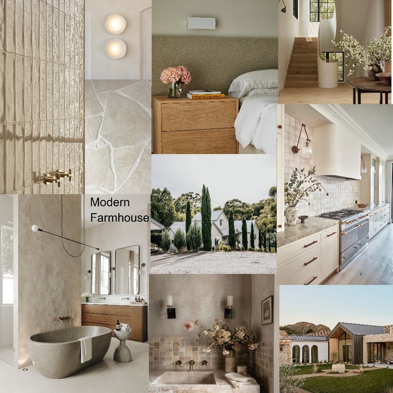 Modern Farmhouse Mood Board by Lauren on Style Sourcebook
