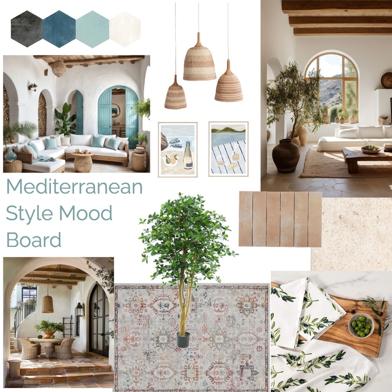 Mediterrnean style mood board Mood Board by georgia.ayson on Style Sourcebook