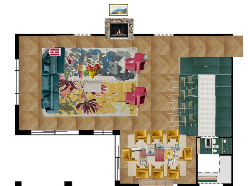 Great Room Space Planning Mood Board by dl2407 on Style Sourcebook