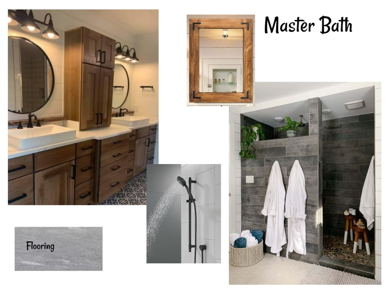 Master Bath Interior Design Mood Board by wisnerkm@gmail.com