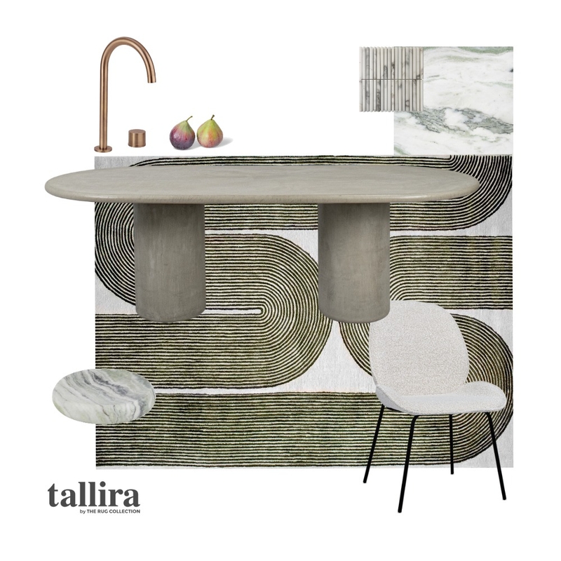 GREEN ENVY Mood Board by Tallira | The Rug Collection on Style Sourcebook