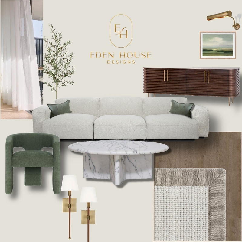 Living Room 2 Mood Board by Eden House Designs on Style Sourcebook
