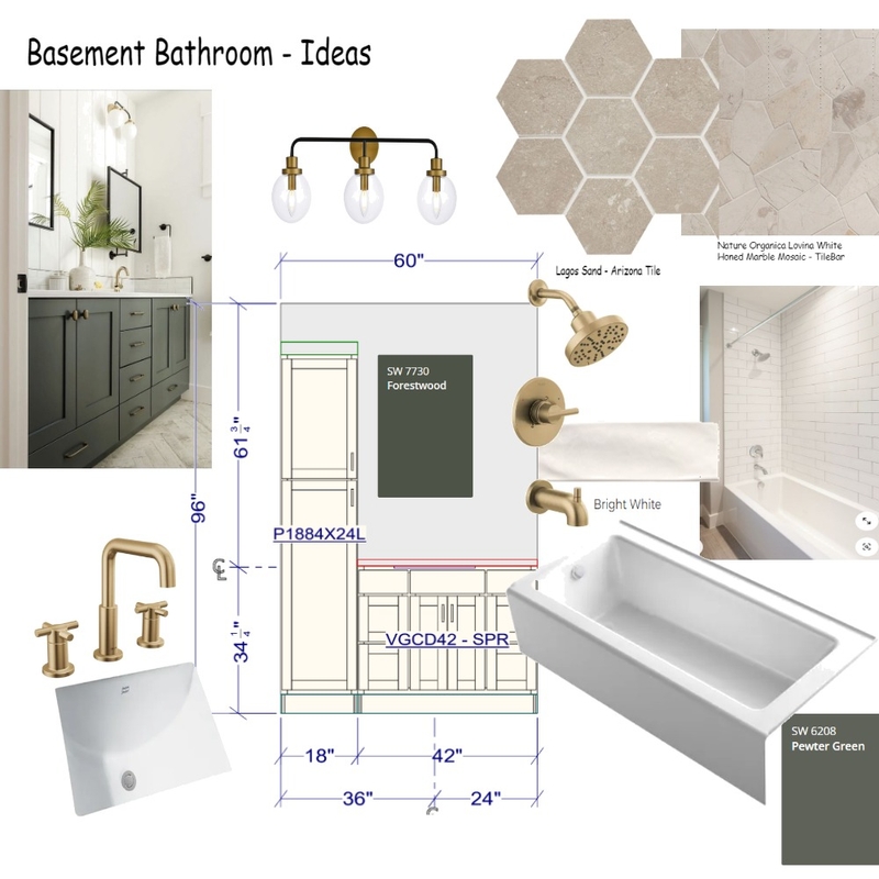Basement Bath Mood Board by SheriBauer on Style Sourcebook