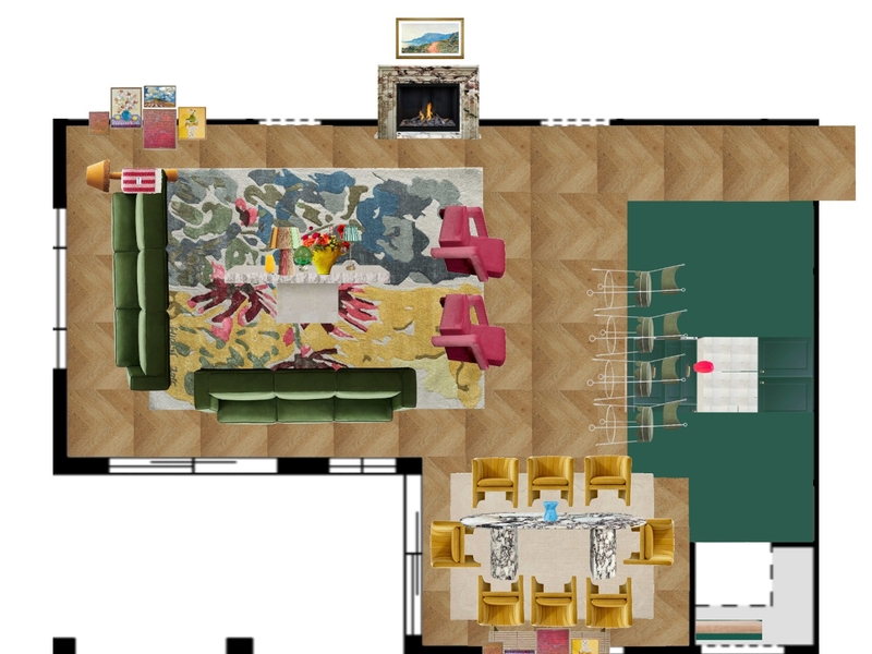 Great Room Space Planning Mood Board by dl2407 on Style Sourcebook