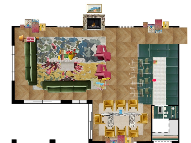 Great Room Space Planning Mood Board by dl2407 on Style Sourcebook