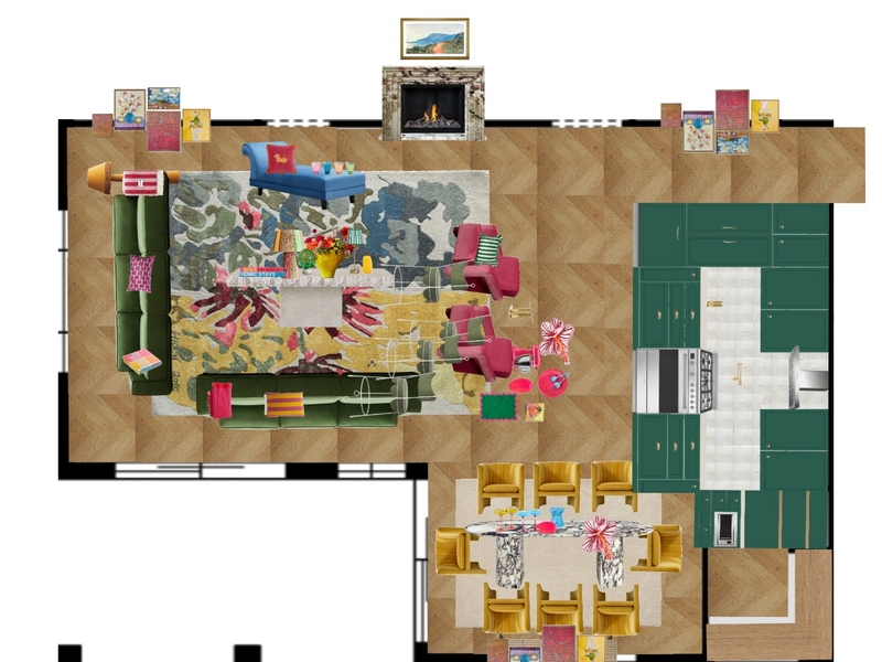 Great Room Space Planning Mood Board by dl2407 on Style Sourcebook