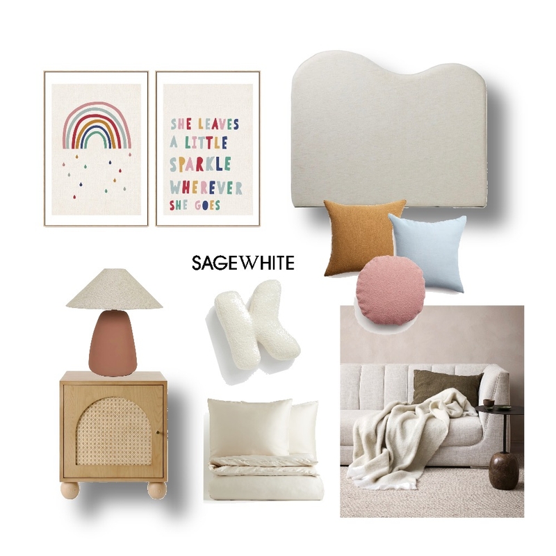 Kyra's Room Mood Board by Sage White Interiors on Style Sourcebook