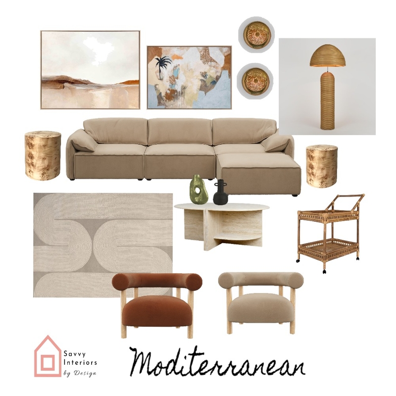 Moditerranean Mood Board by Savvy Interiors By Design on Style Sourcebook