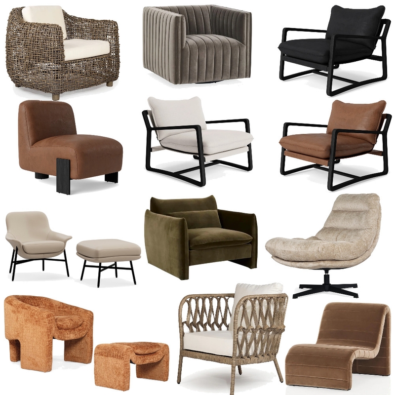 Accent Chairs Mood Board by Styled Interior Design on Style Sourcebook