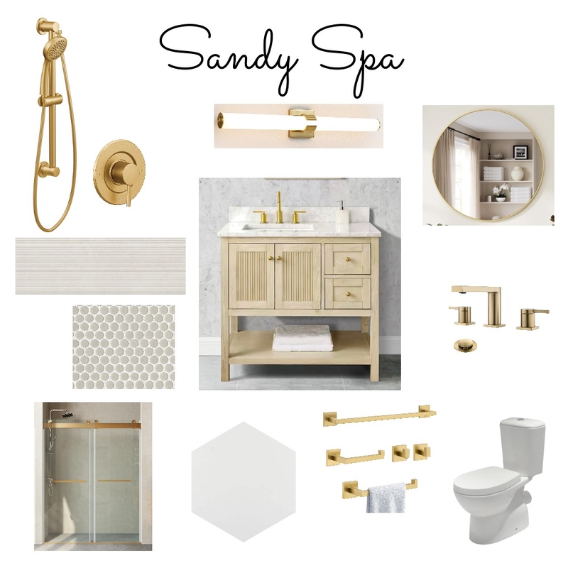 Sandy Spa Mood Board by Mary Helen Uplifting Designs on Style Sourcebook
