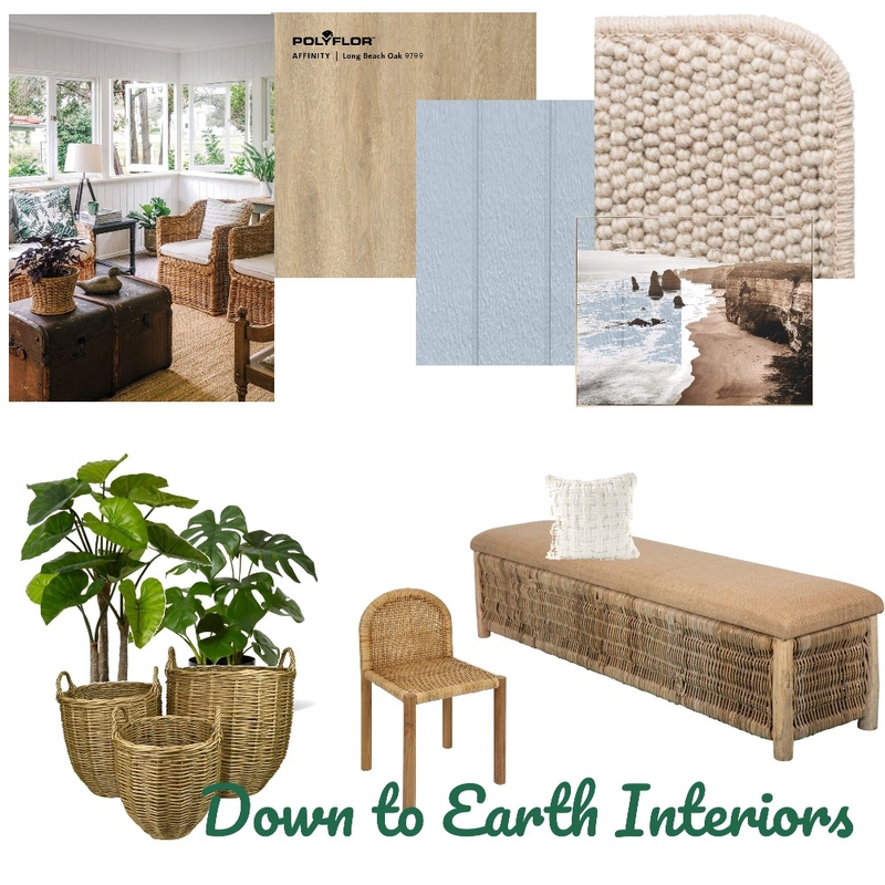 Coastal wicker Mood Board by Down to Earth Interiors on Style Sourcebook