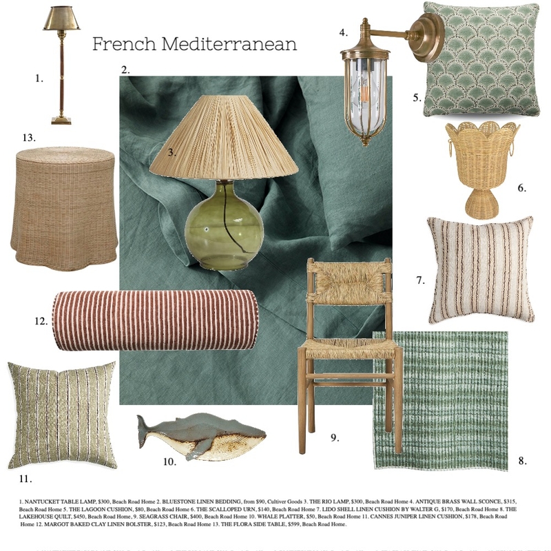 French Mediterranean Interiors available via Beach Road Home Mood Board by Beach Road on Style Sourcebook