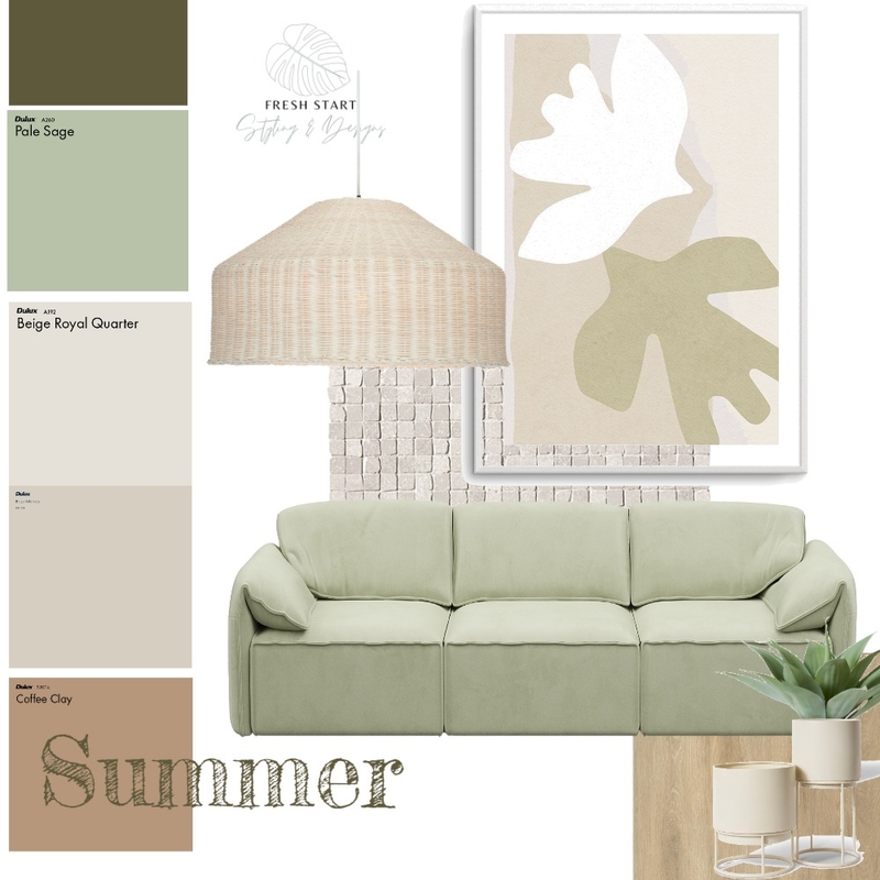 Summer 3 Interior Design Mood Board by Fresh Start Styling & Designs Summer 3 Interior Design Mood Board by Fresh Start Styling & Designs