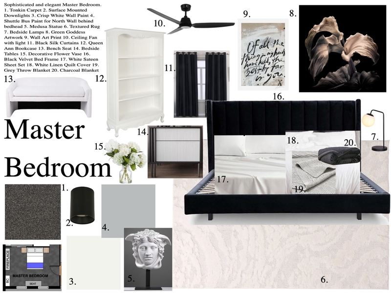 Master Bedroom Sample Board Mood Board by Rochelleshaw on Style Sourcebook