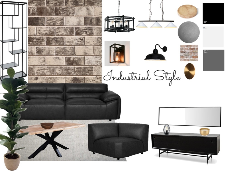 Industrial Mood Board by fafazri on Style Sourcebook