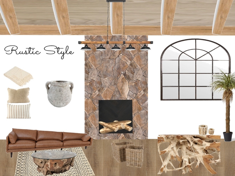 rustic style Mood Board by fafazri on Style Sourcebook