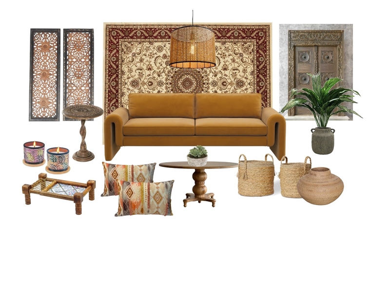 indian Mood Board by Designer Ruby on Style Sourcebook