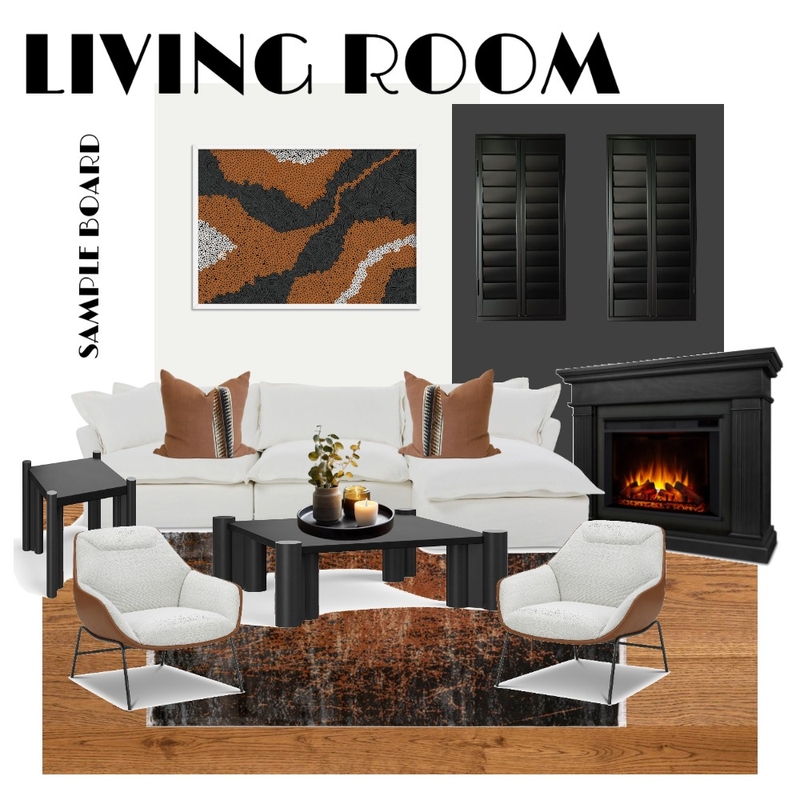 living room sample board Mood Board by HaneenDwellingDreams on Style Sourcebook