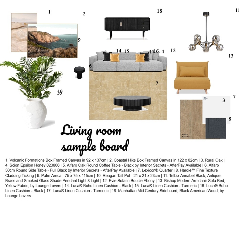 Living room Mood Board by SemSo Interior Design on Style Sourcebook