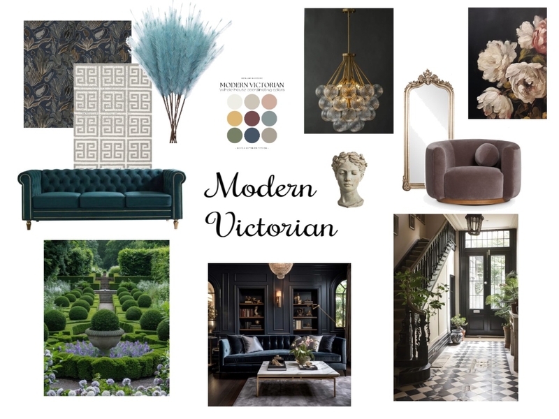 Modern Victorian Mood Board by Kathy@hoshalls.com on Style Sourcebook