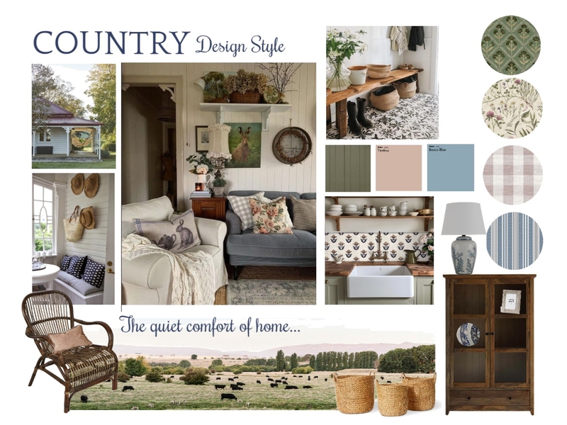COUNTRY : Design Style Moodboard Mood Board by Ivy Miles Styles on Style Sourcebook