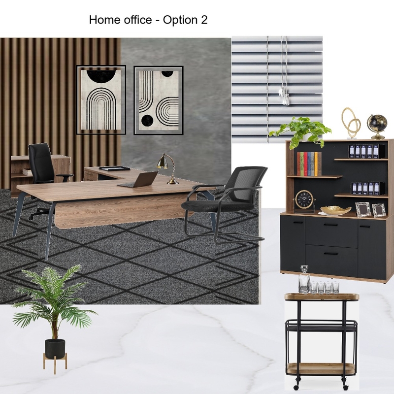 Home Office- Option 2 Mood Board by Asma Murekatete on Style Sourcebook