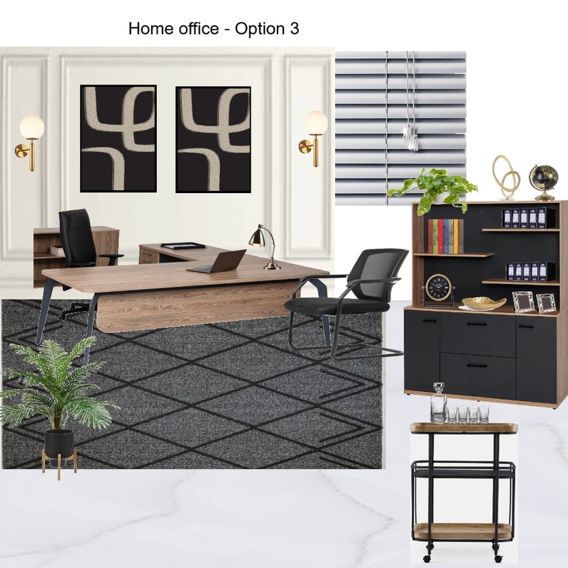 Home Office- Option 3 Mood Board by Asma Murekatete on Style Sourcebook