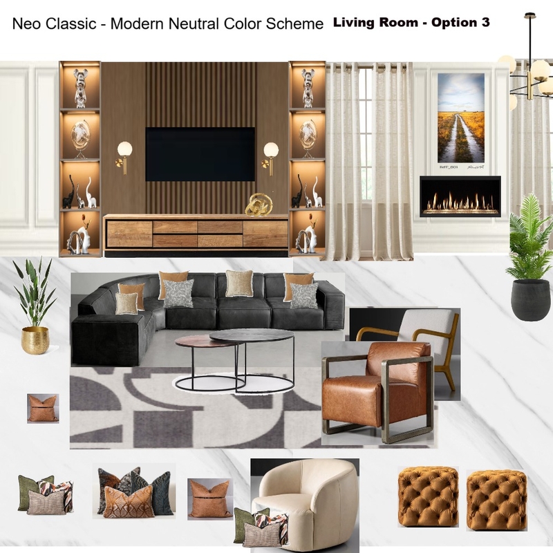 Living Room option with Grey Modular Couch Option 3 Mood Board by Asma Murekatete on Style Sourcebook