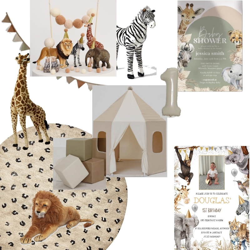 Douglas' 1st Birthday Mood Board by Julie K on Style Sourcebook