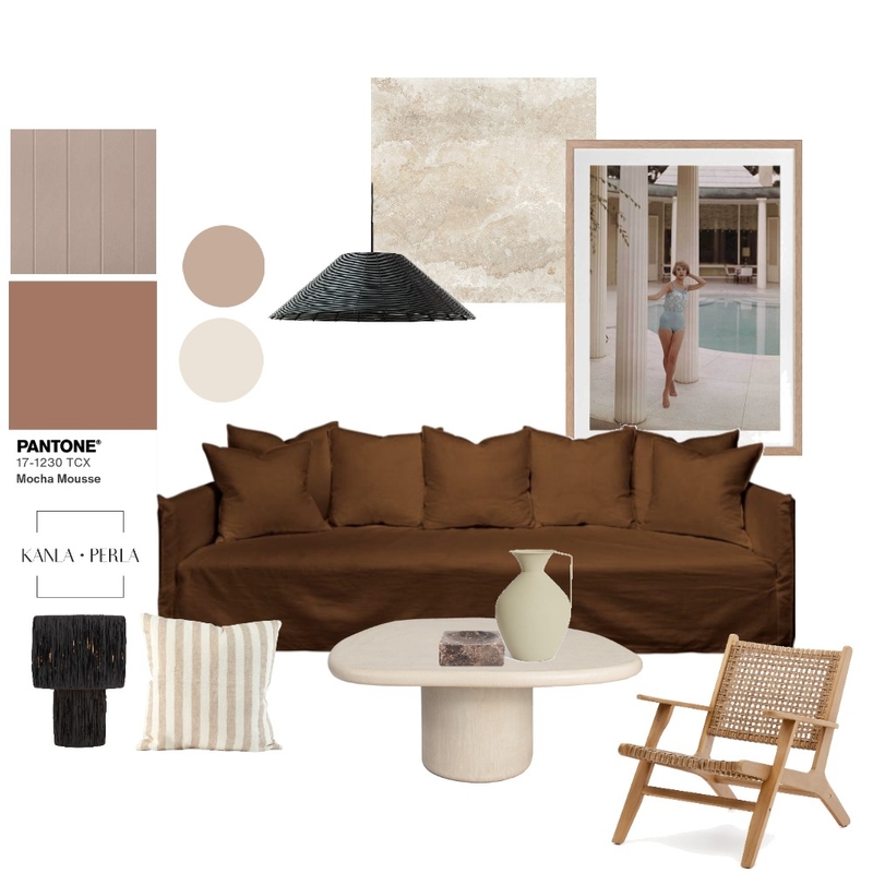 Mocha Mousse--Pantone Colour of 2025 Mood Board by K A N L A    P E R L A on Style Sourcebook