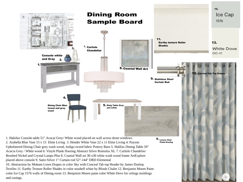 Dining Room Sample Board Mood Board by thebridalroominc@gmail.com on Style Sourcebook