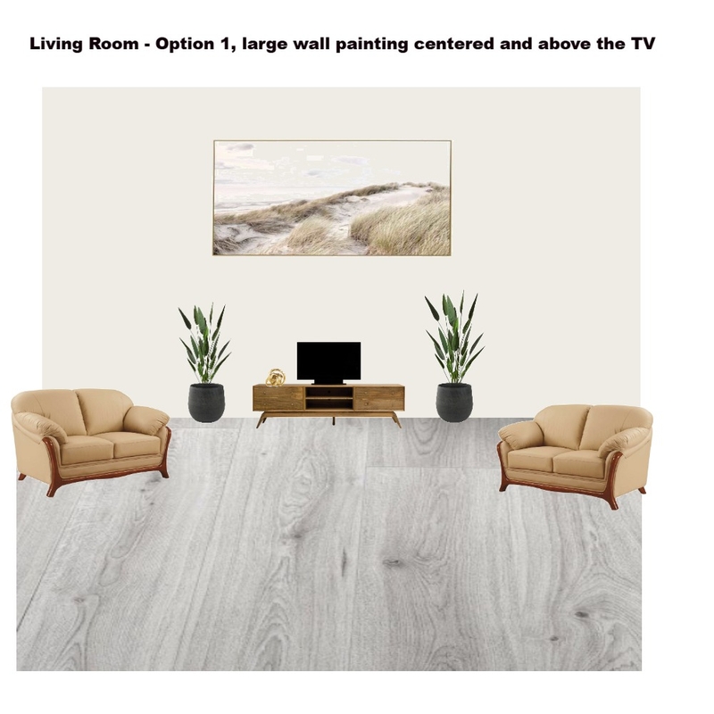 Large Wall Painting above the TV. Option 1 Mood Board by Asma Murekatete on Style Sourcebook