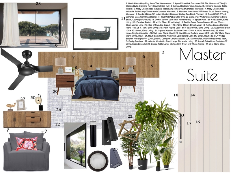 Master Suite Mood Board by HSC on Style Sourcebook