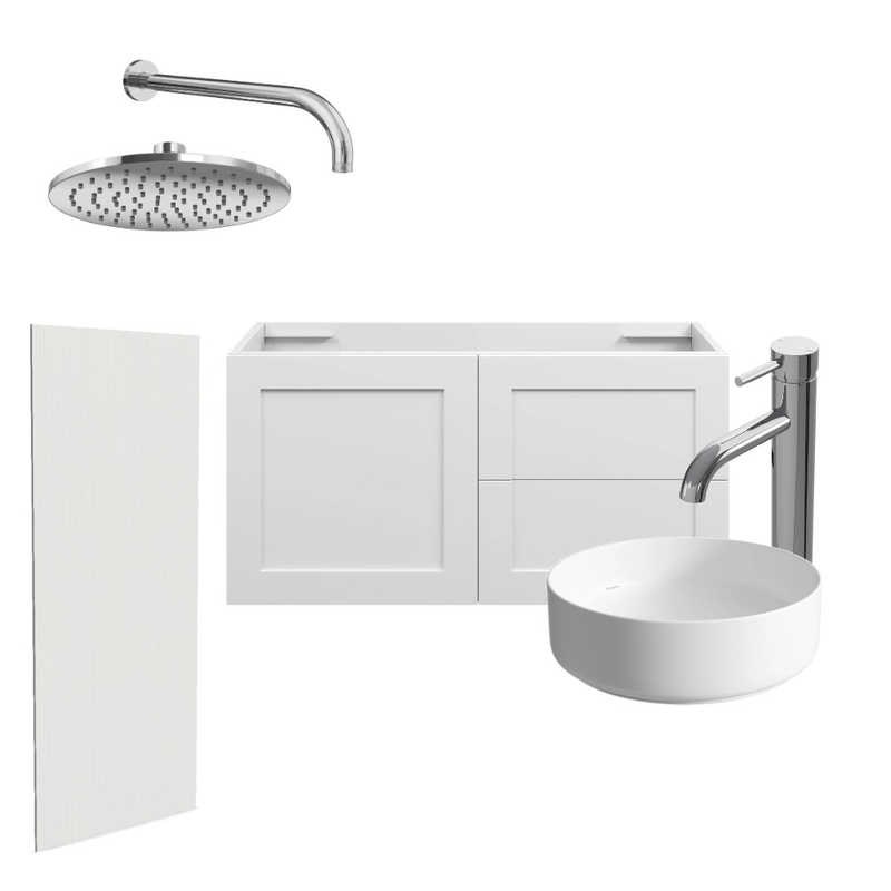 Chrome Bathroom Mood Board by Zoe Katy on Style Sourcebook